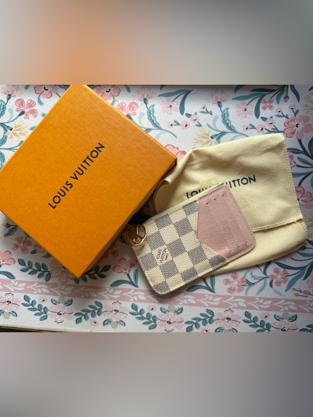 Louis Vuitton Damier Azur Romy card holder